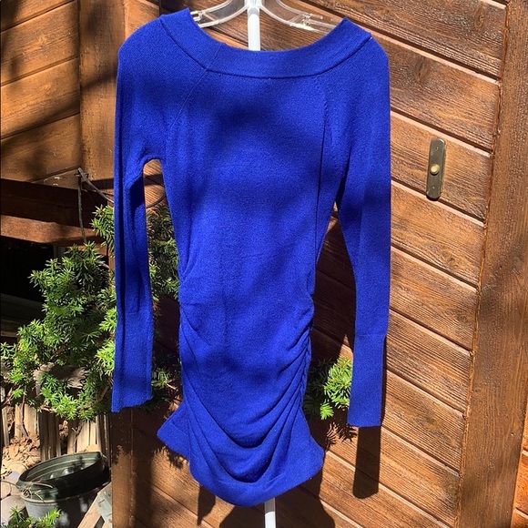 Blue sweater dress - Picture 3 of 5